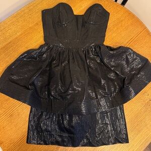 Designer!! Bergdorf Goodman Milly Black Strapless Mini Dress